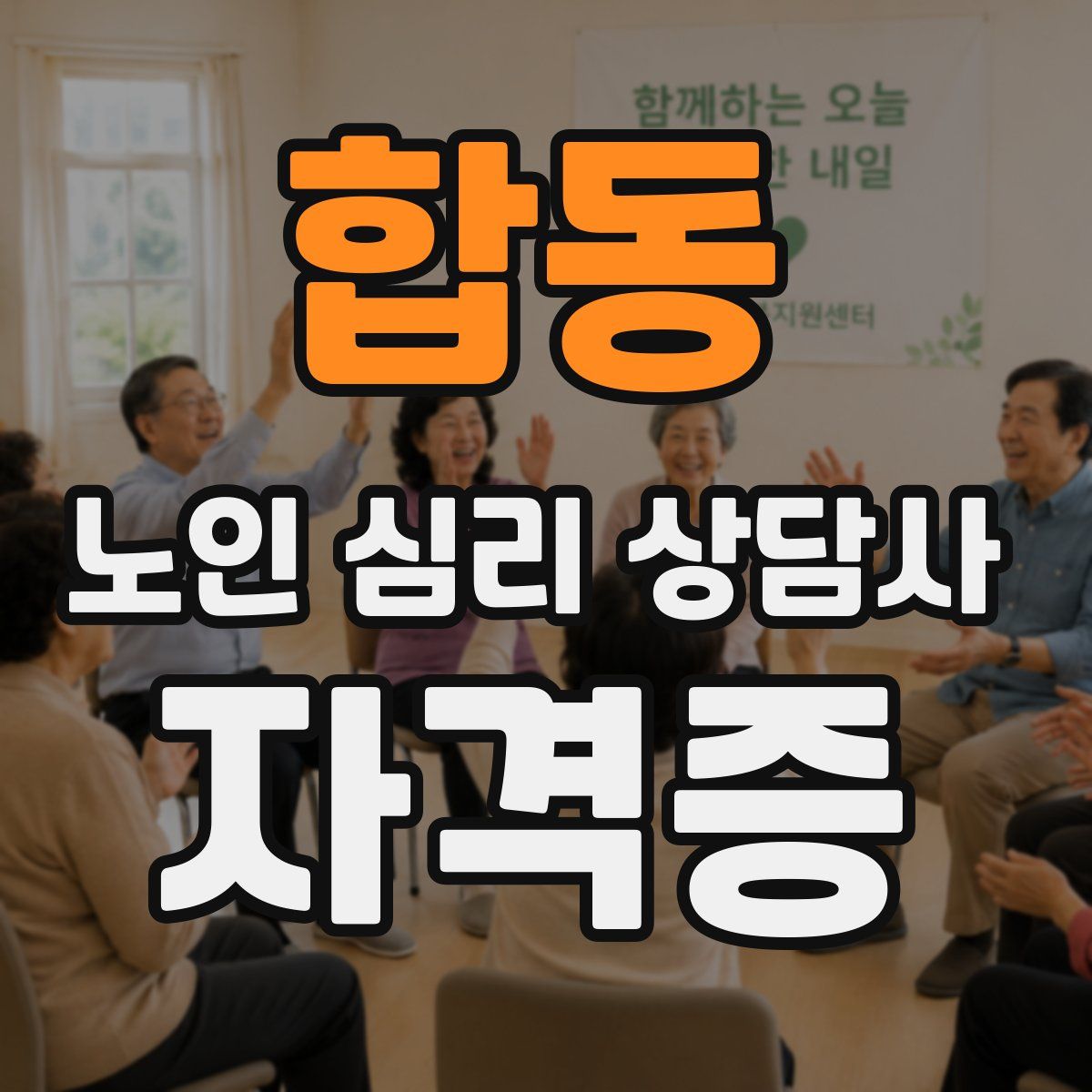 합동 노인 심리 상담사 자격증