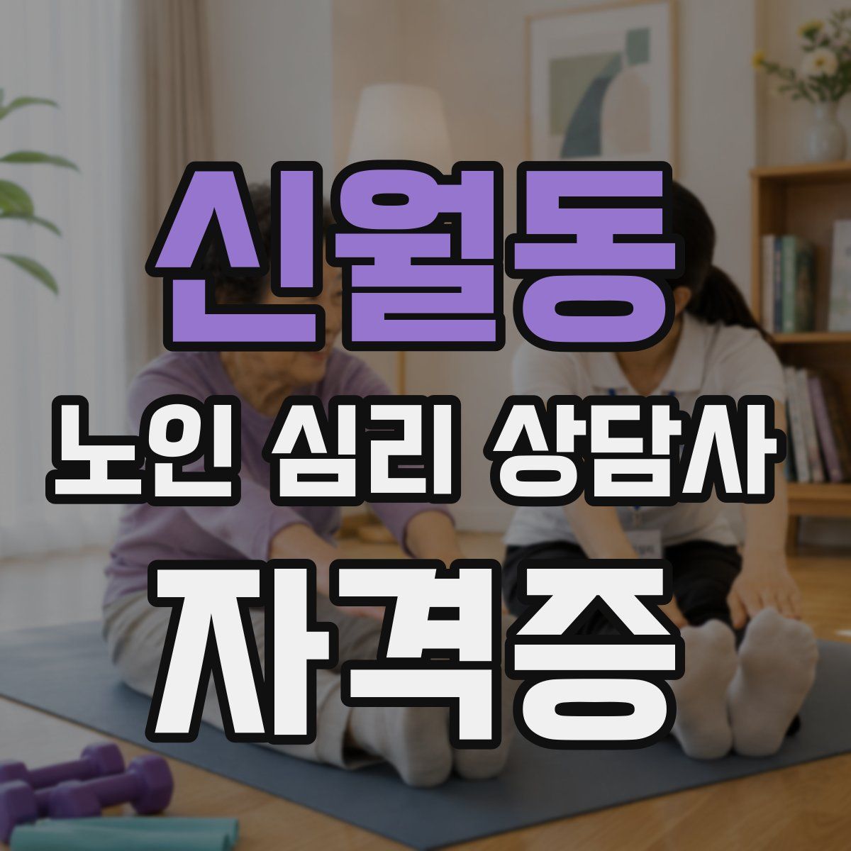 신월동 노인 심리 상담사 자격증