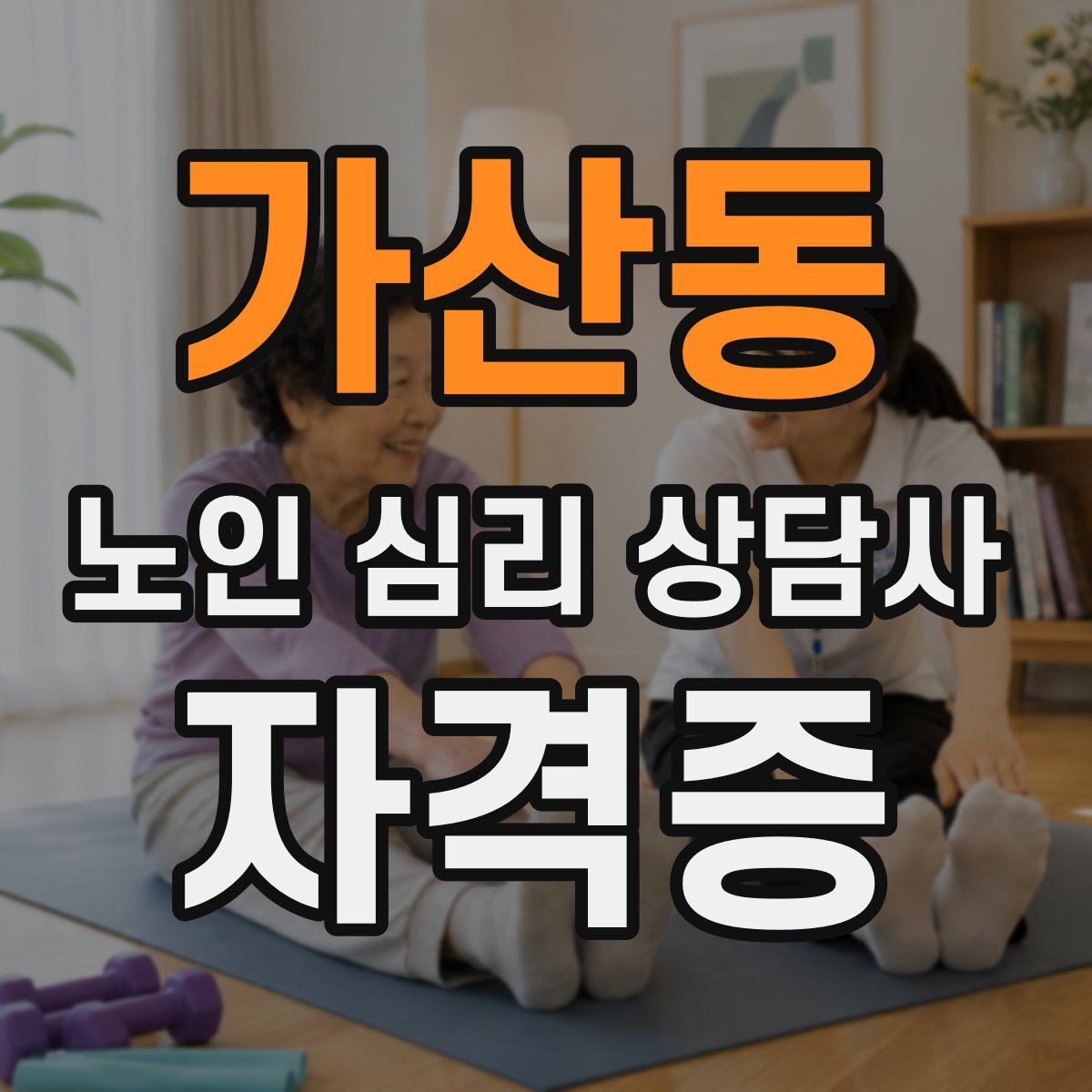 가산동 노인 심리 상담사 자격증