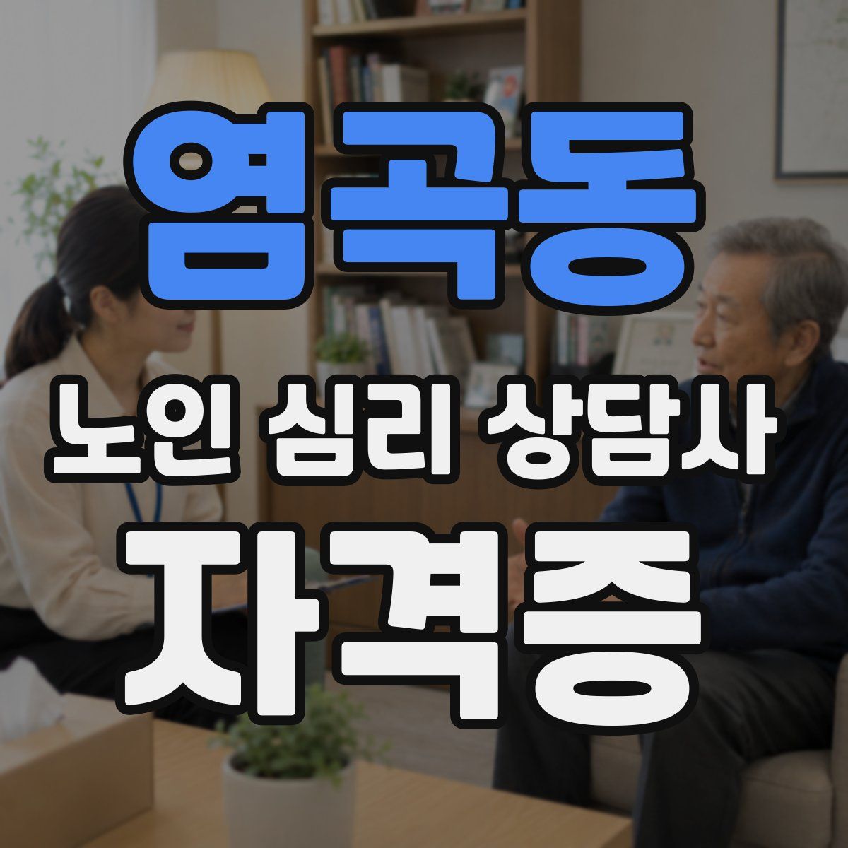 염곡동 노인 심리 상담사 자격증
