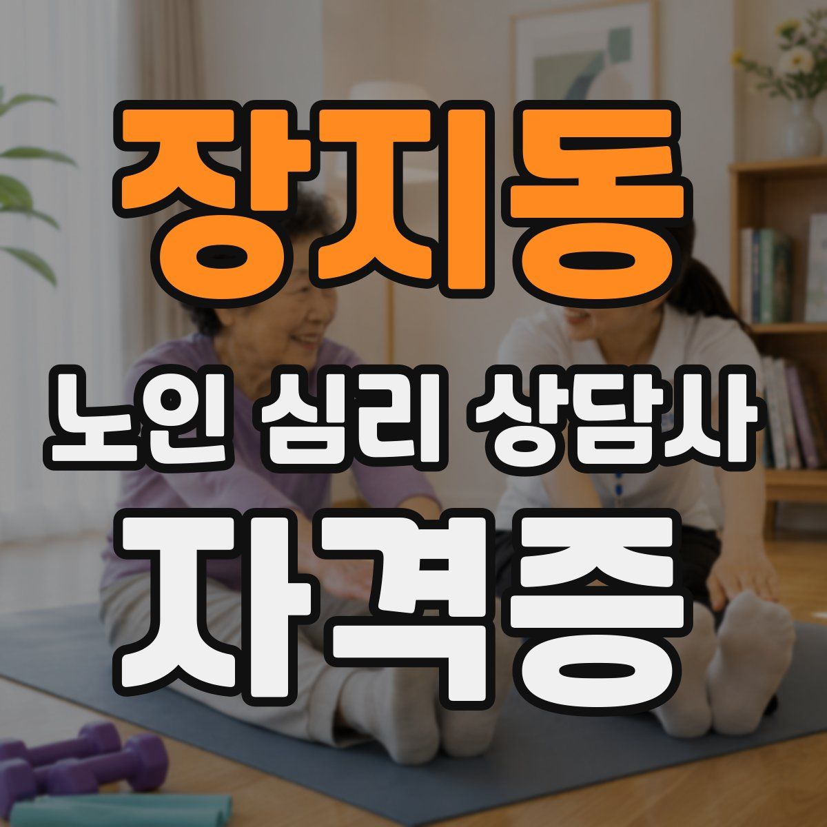 장지동 노인 심리 상담사 자격증