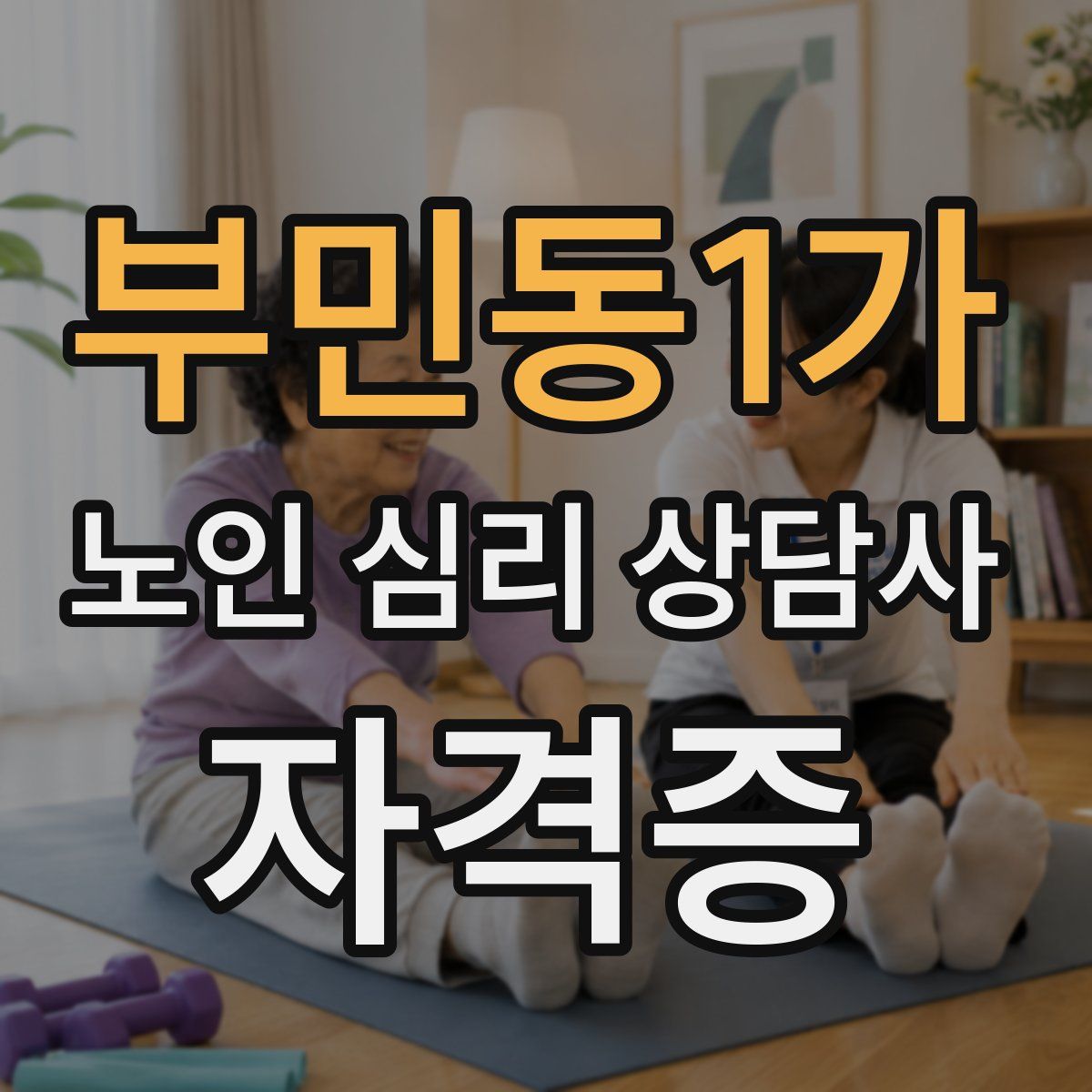 부민동1가 노인 심리 상담사 자격증