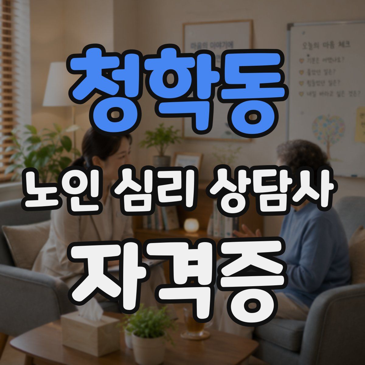 청학동 노인 심리 상담사 자격증