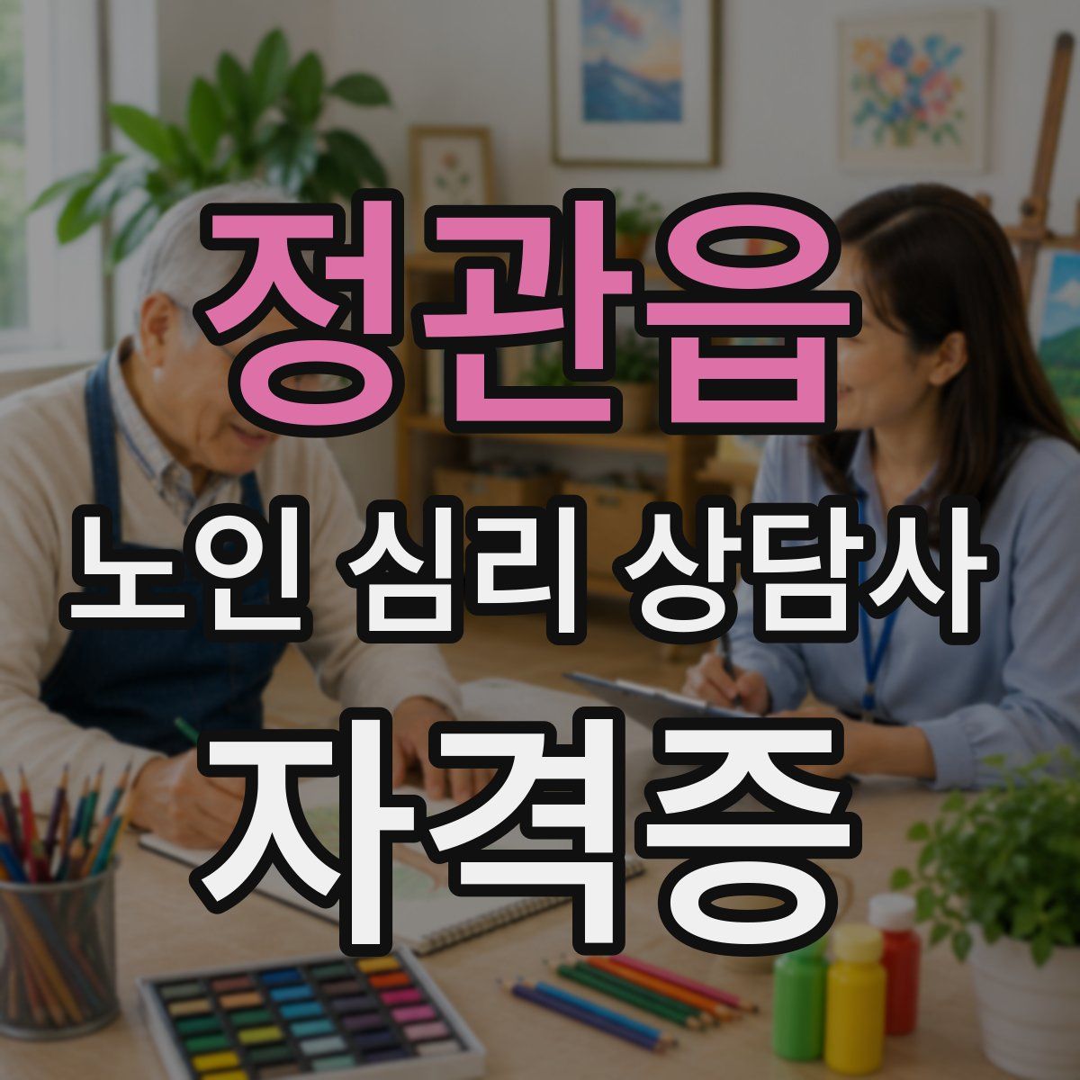 정관읍 노인 심리 상담사 자격증