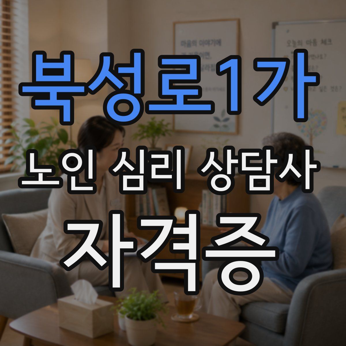 북성로1가 노인 심리 상담사 자격증