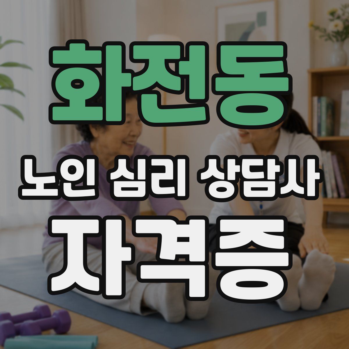 화전동 노인 심리 상담사 자격증