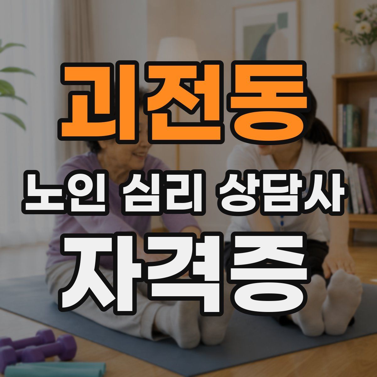 괴전동 노인 심리 상담사 자격증