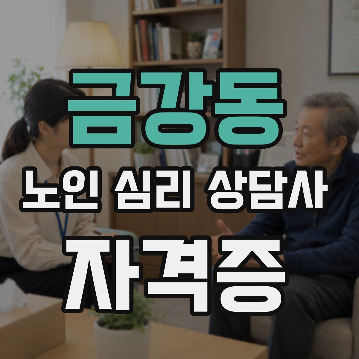 금강동 노인 심리 상담사 자격증