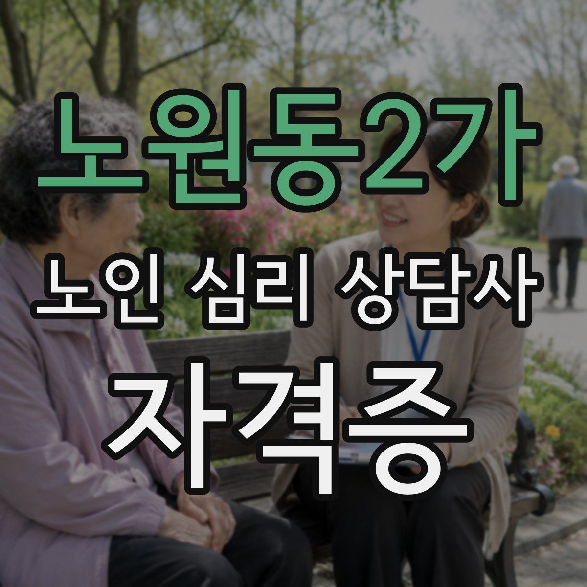 노원동2가 노인 심리 상담사 자격증