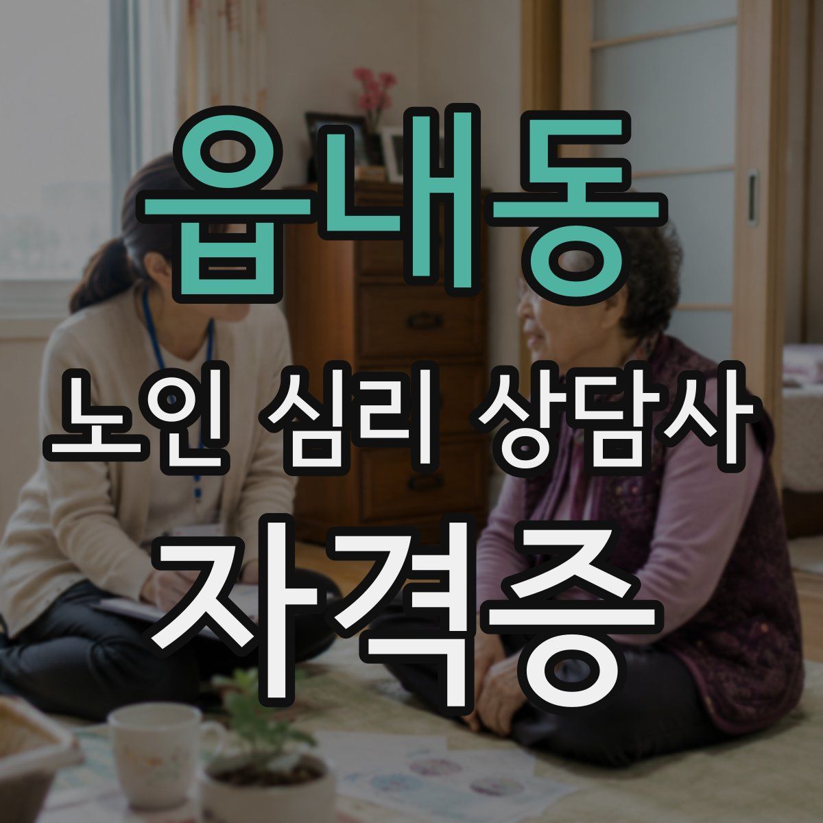 읍내동 노인 심리 상담사 자격증