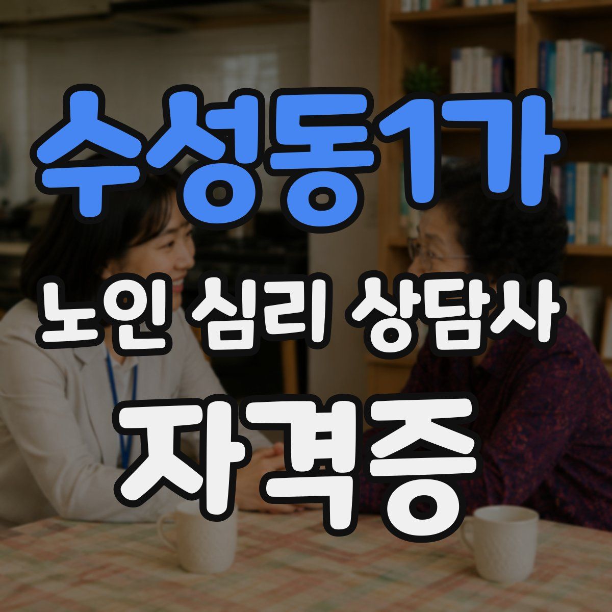 수성동1가 노인 심리 상담사 자격증