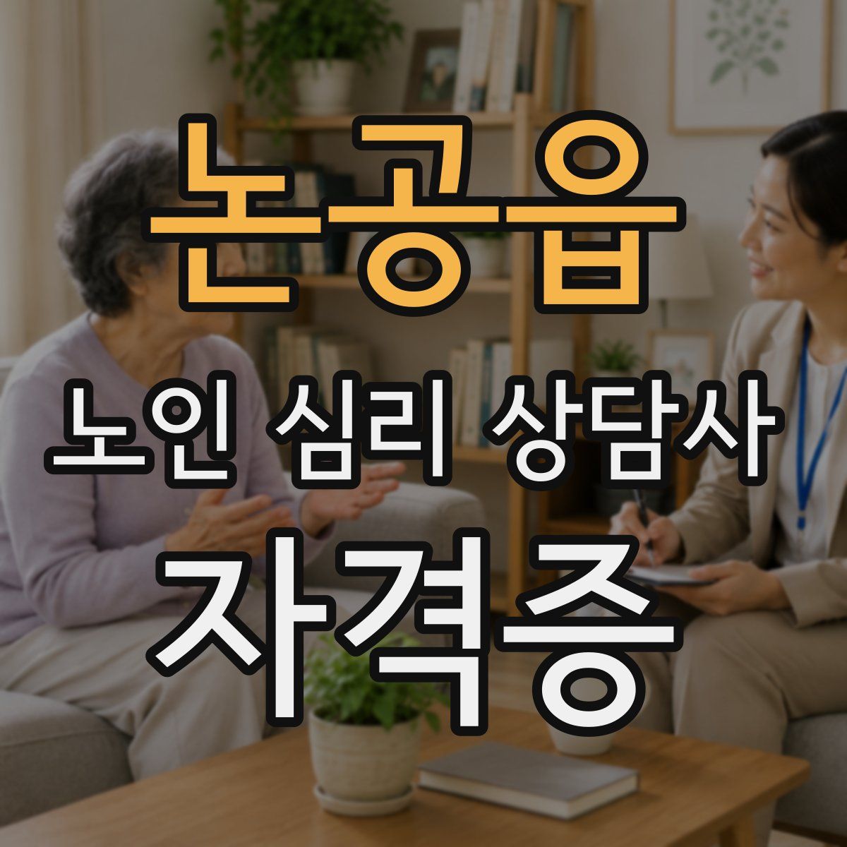 논공읍 노인 심리 상담사 자격증