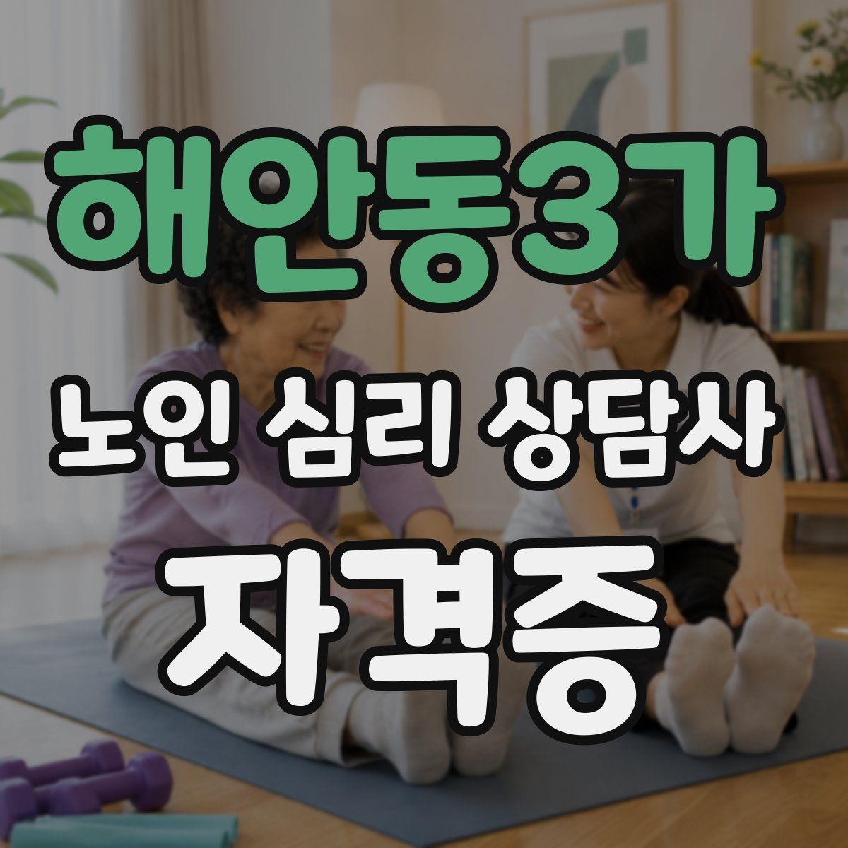 해안동3가 노인 심리 상담사 자격증