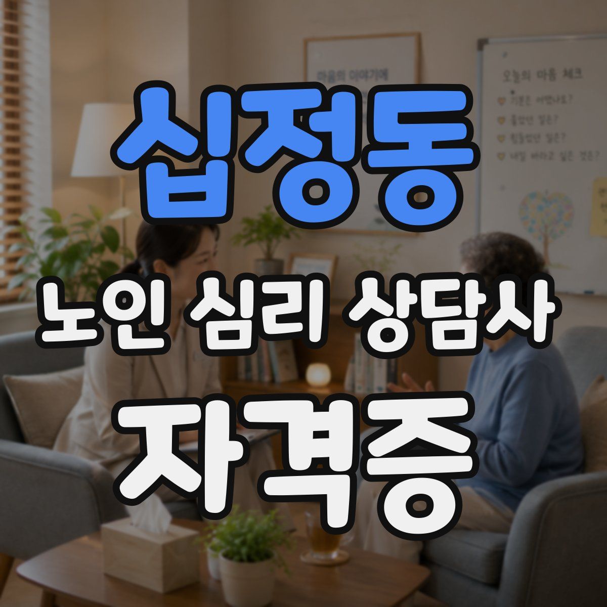 십정동 노인 심리 상담사 자격증