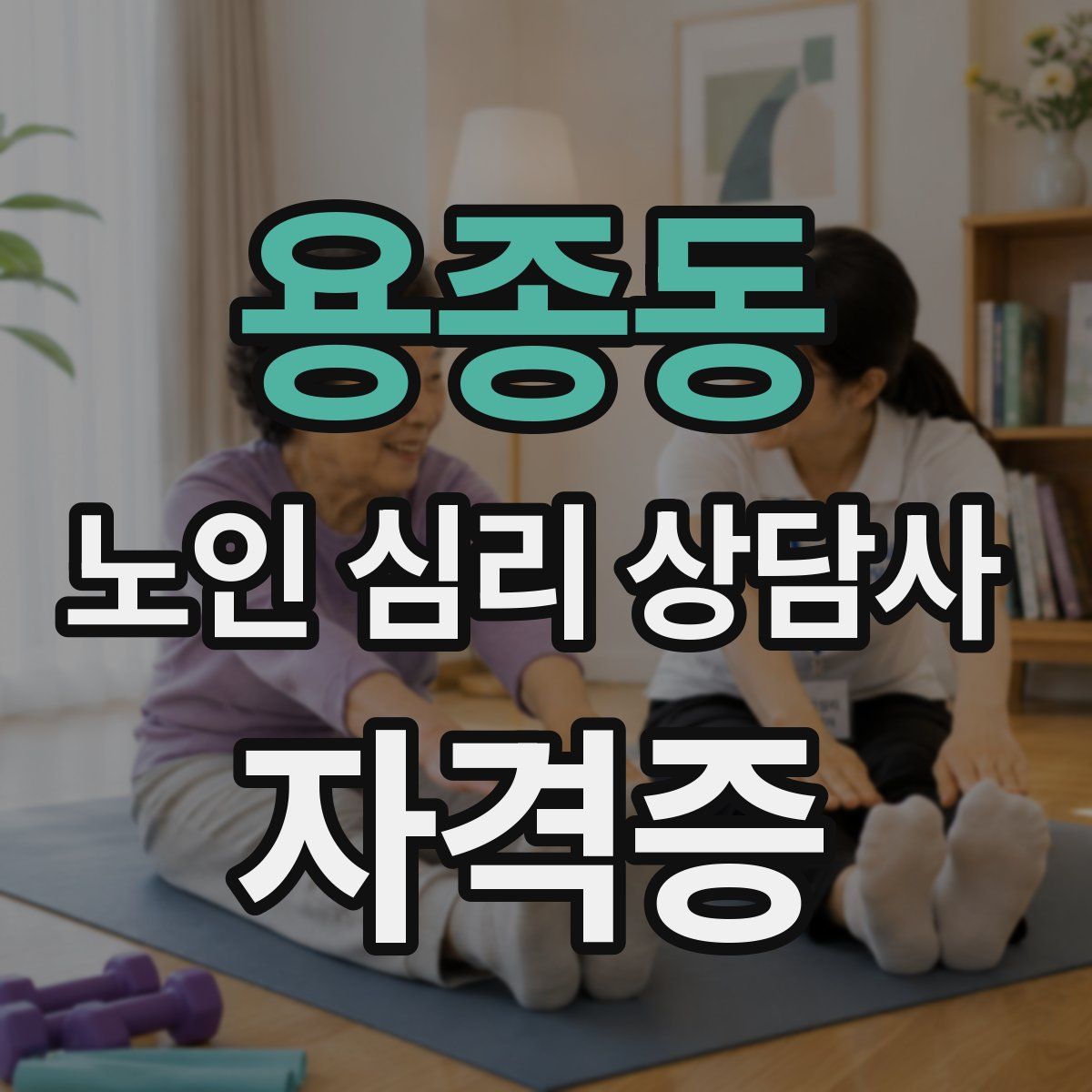 용종동 노인 심리 상담사 자격증
