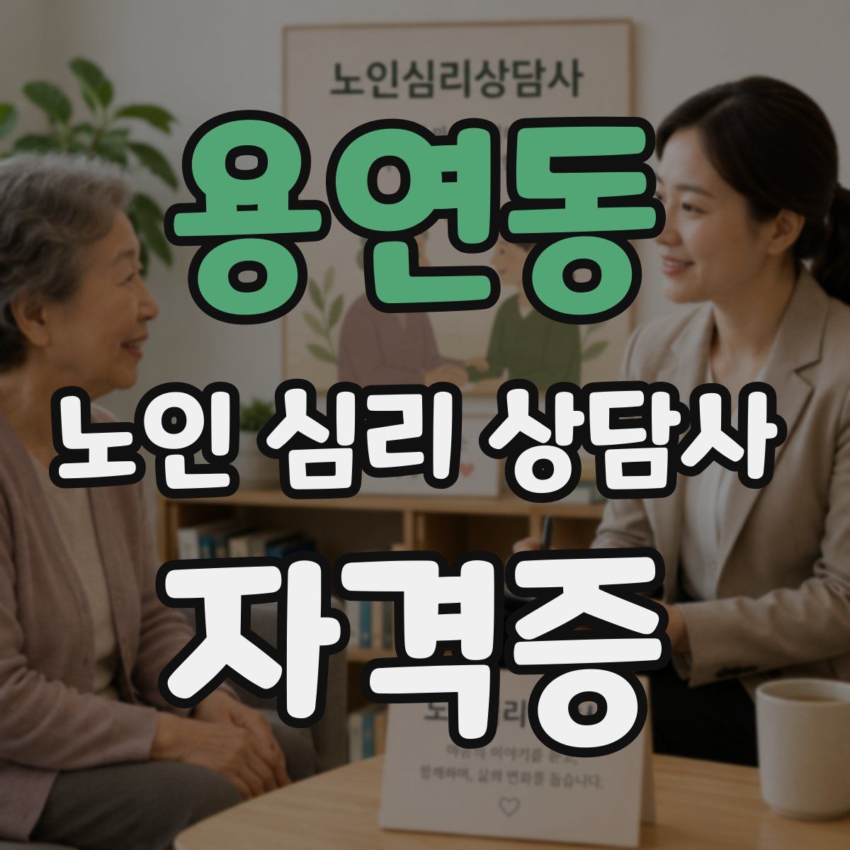 용연동 노인 심리 상담사 자격증