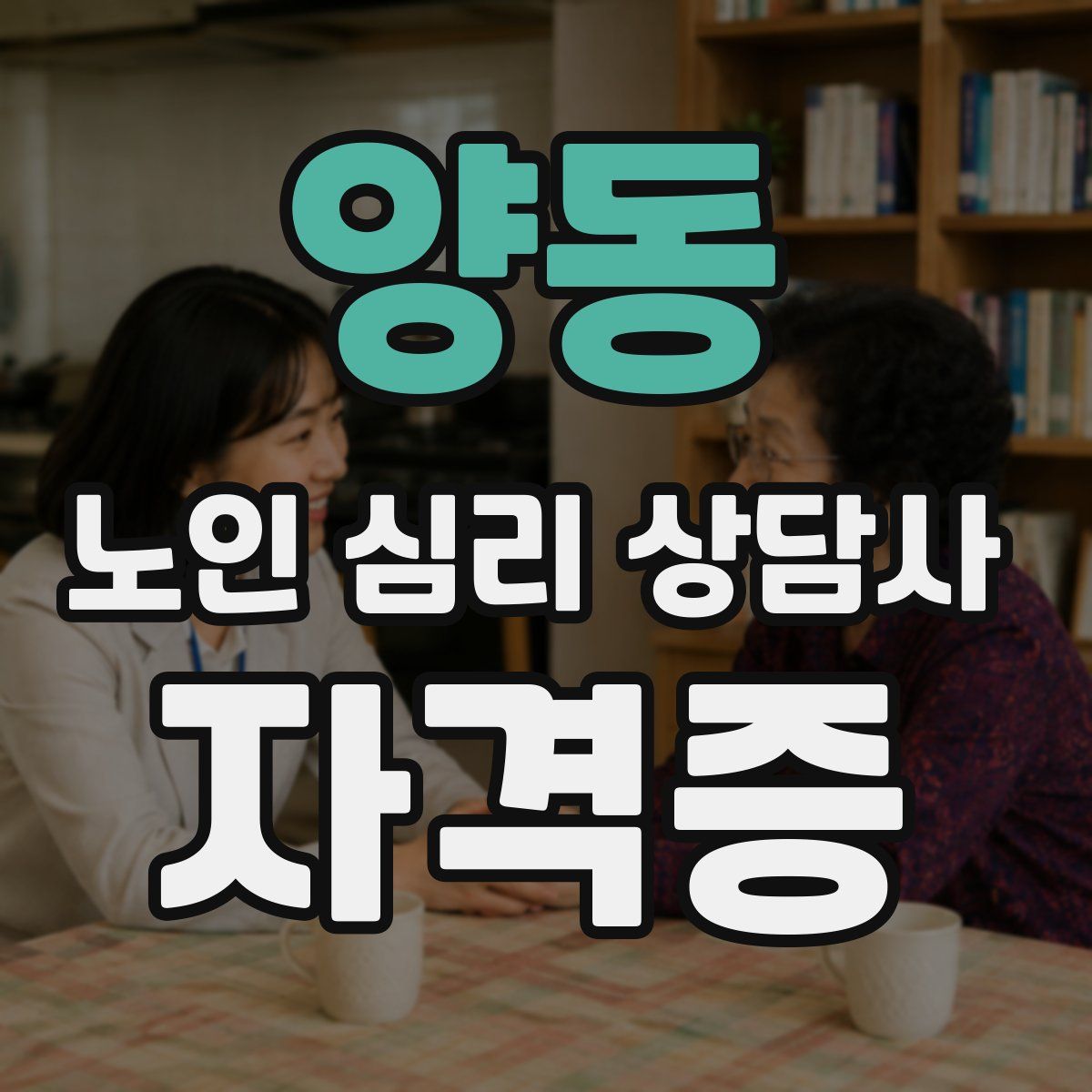 양동 노인 심리 상담사 자격증