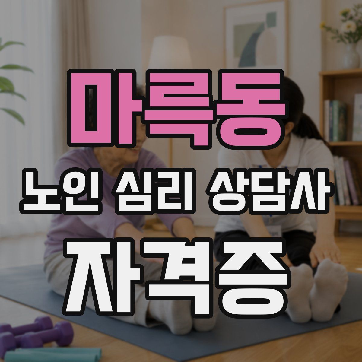 마륵동 노인 심리 상담사 자격증