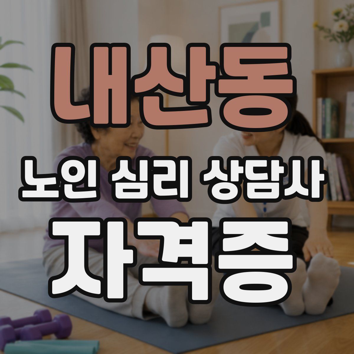내산동 노인 심리 상담사 자격증