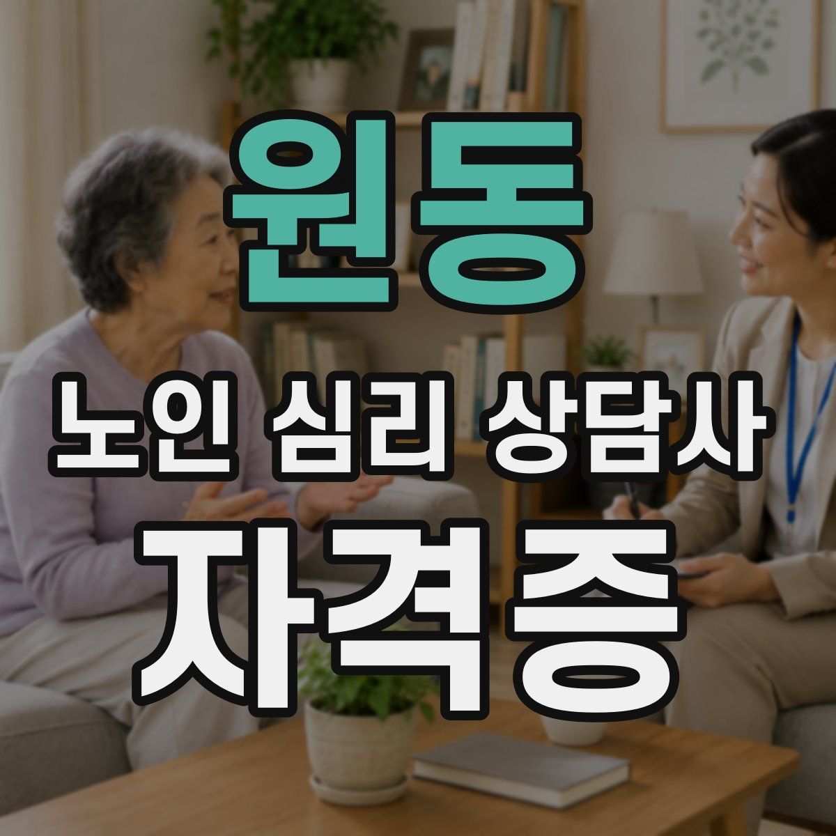 원동 노인 심리 상담사 자격증