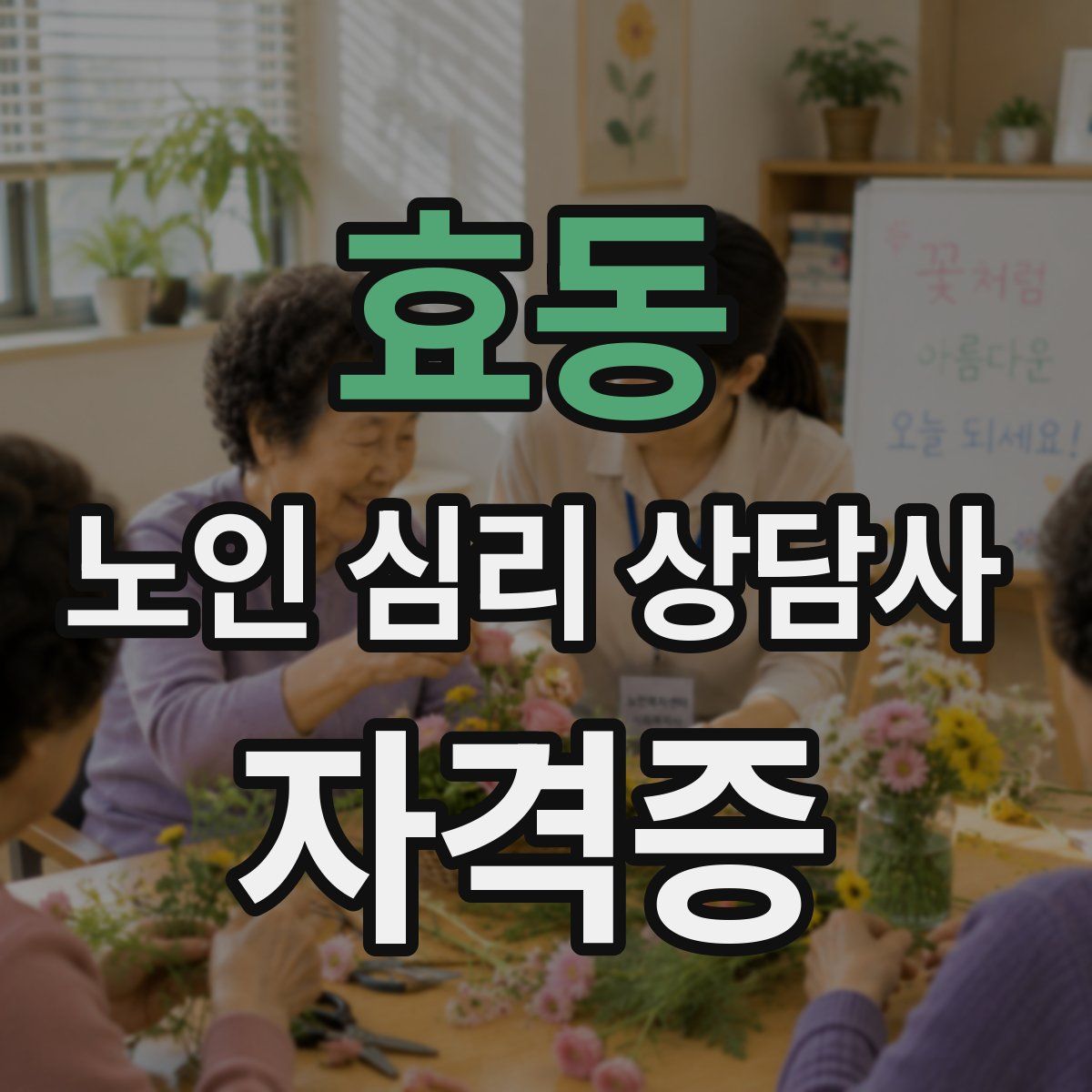 효동 노인 심리 상담사 자격증