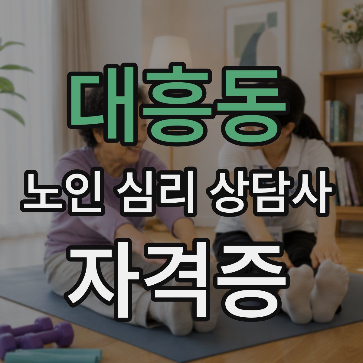 대흥동 노인 심리 상담사 자격증