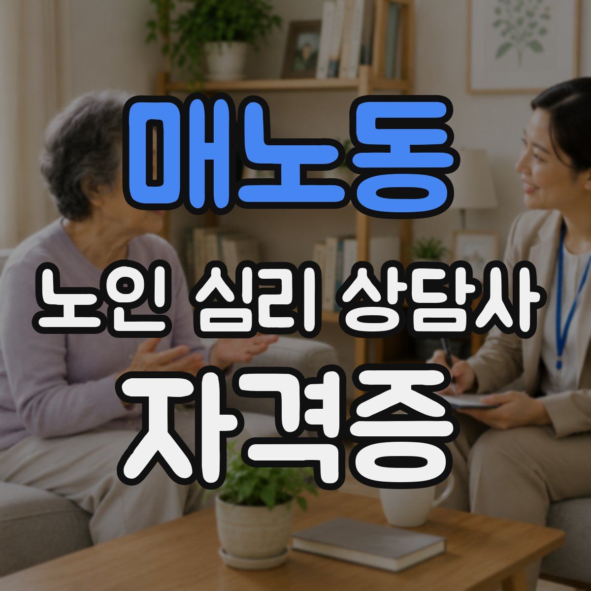 매노동 노인 심리 상담사 자격증