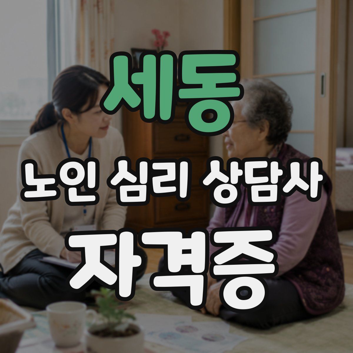 세동 노인 심리 상담사 자격증