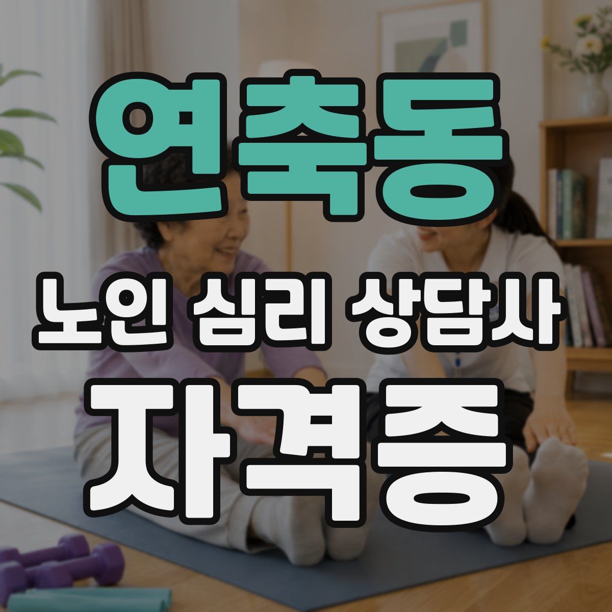 연축동 노인 심리 상담사 자격증