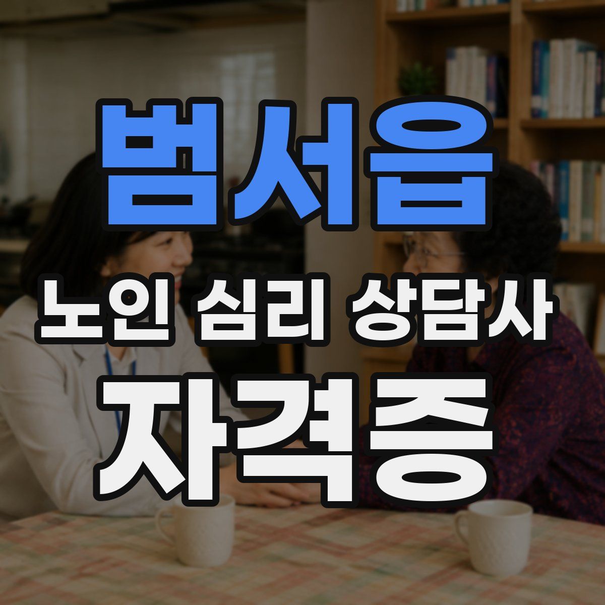 범서읍 노인 심리 상담사 자격증