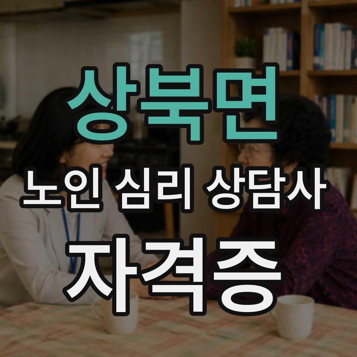 상북면 노인 심리 상담사 자격증