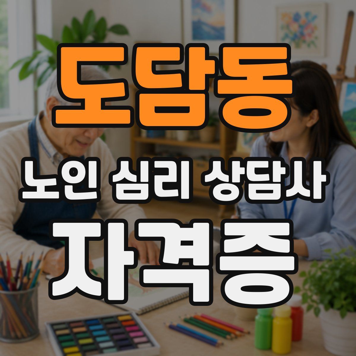 도담동 노인 심리 상담사 자격증