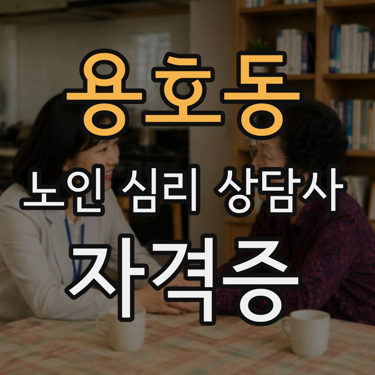 용호동 노인 심리 상담사 자격증