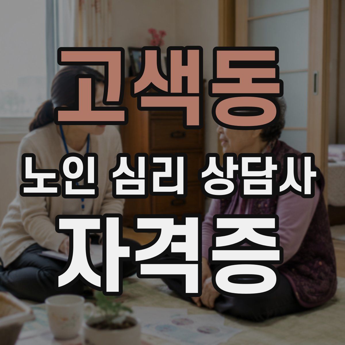고색동 노인 심리 상담사 자격증