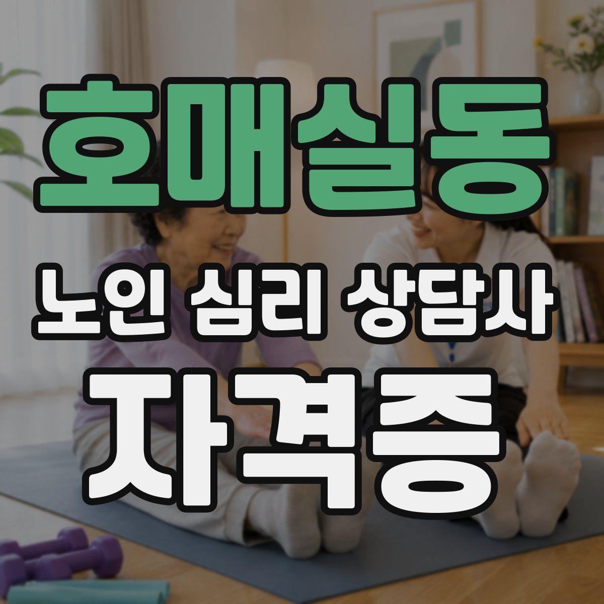 호매실동 노인 심리 상담사 자격증
