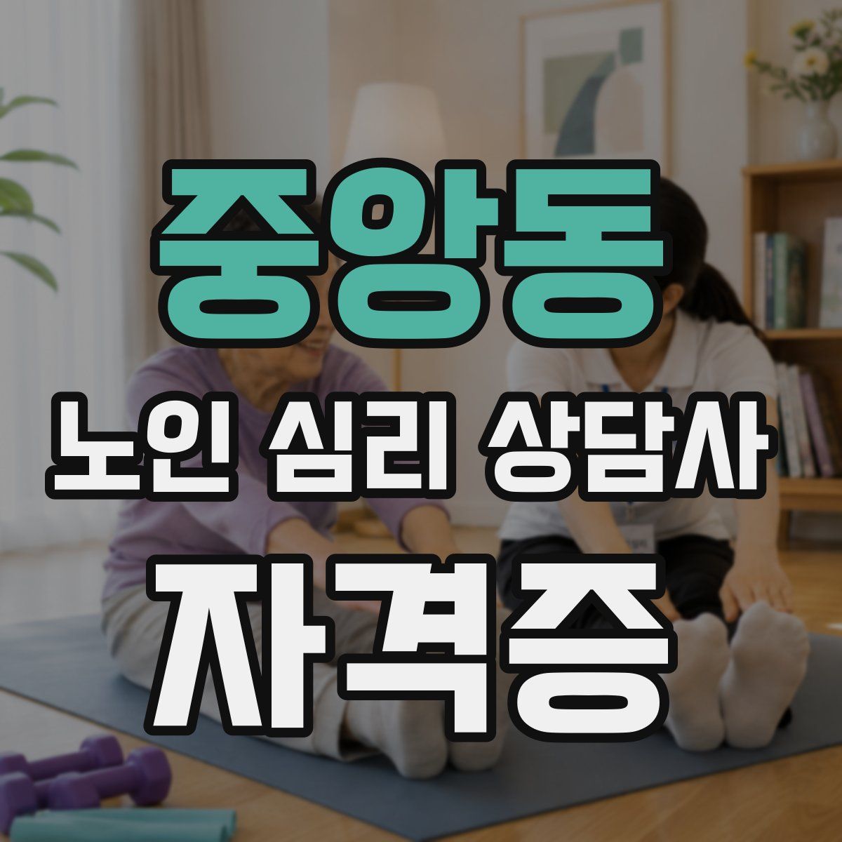 중앙동 노인 심리 상담사 자격증