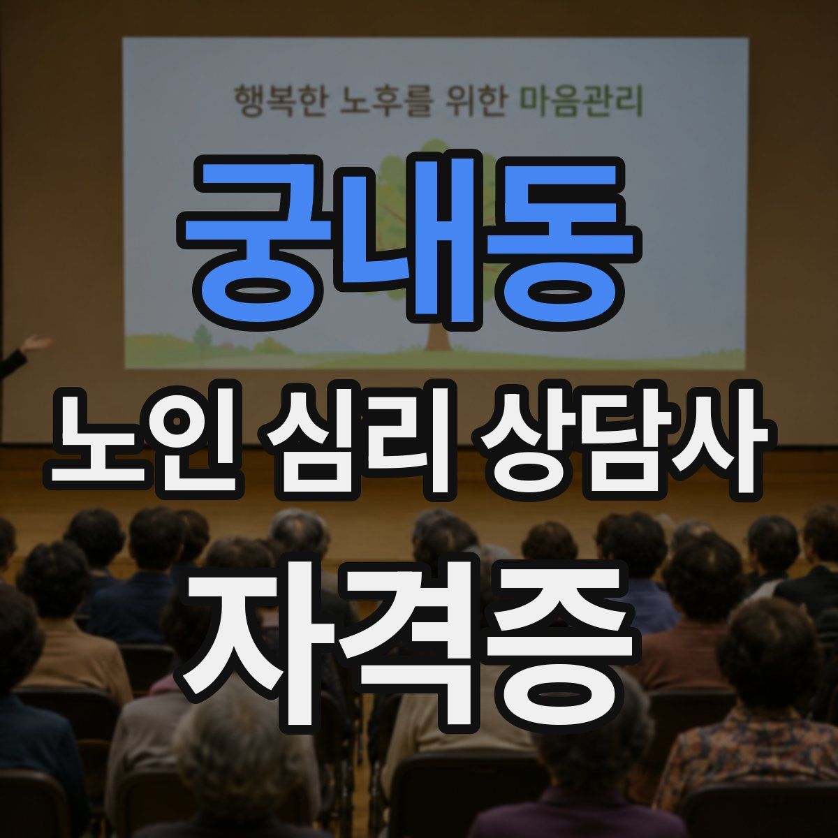 궁내동 노인 심리 상담사 자격증