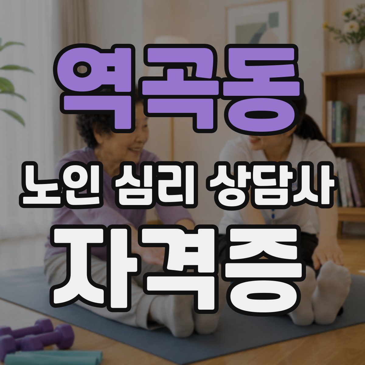 역곡동 노인 심리 상담사 자격증