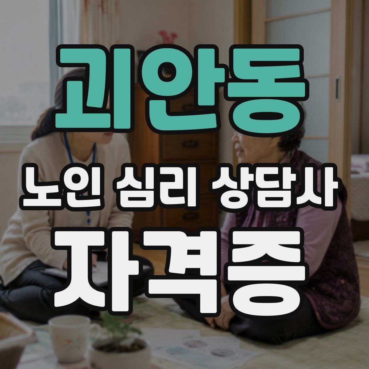 괴안동 노인 심리 상담사 자격증
