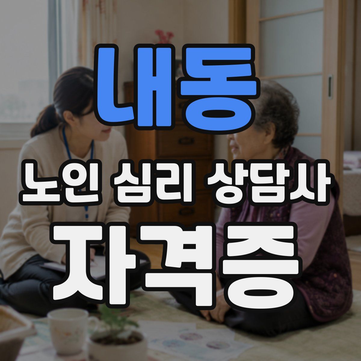 내동 노인 심리 상담사 자격증