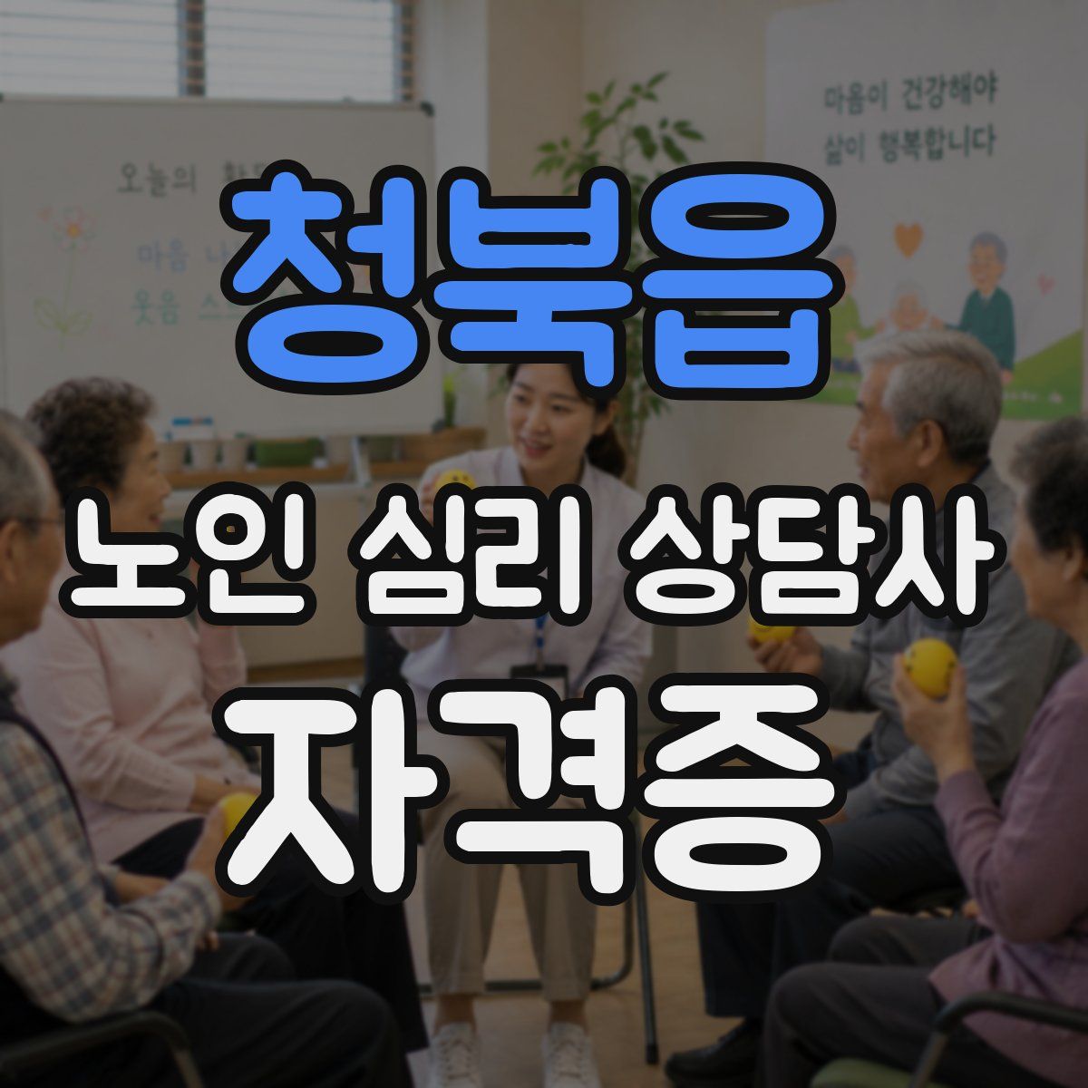 청북읍 노인 심리 상담사 자격증