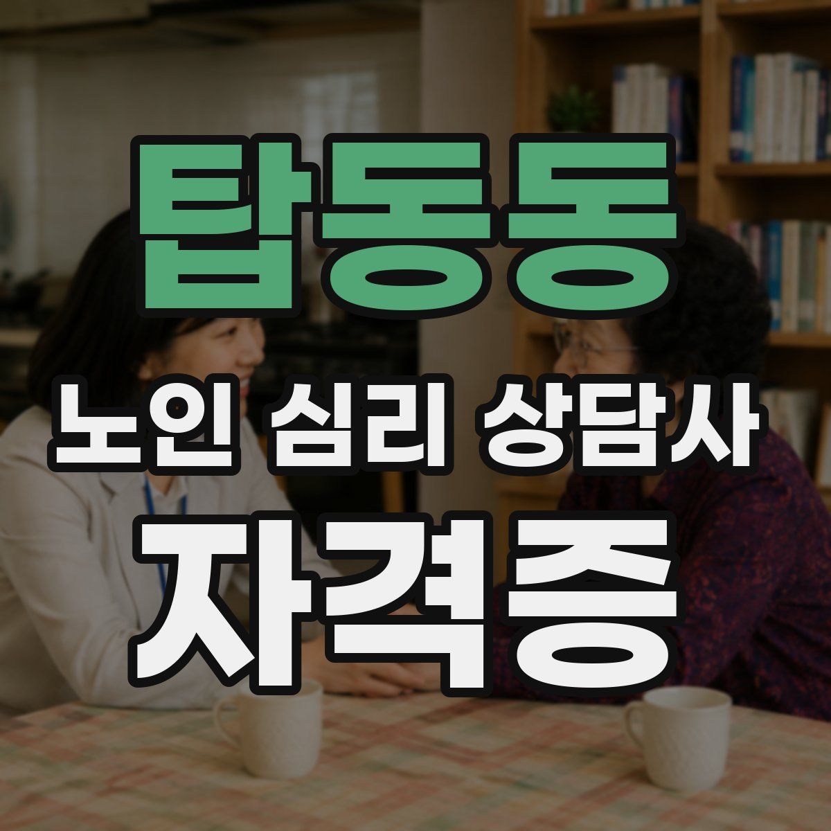 탑동동 노인 심리 상담사 자격증