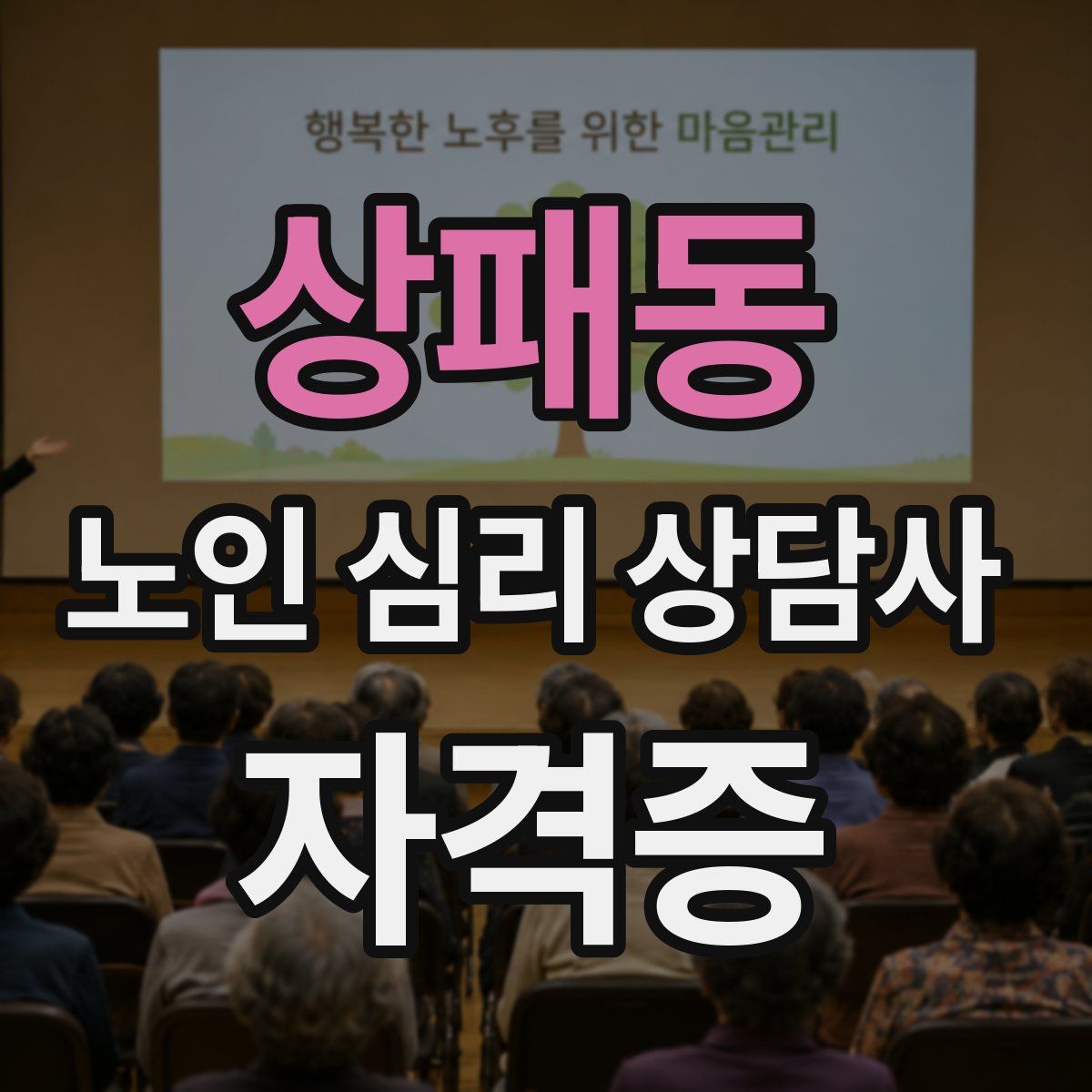 상패동 노인 심리 상담사 자격증