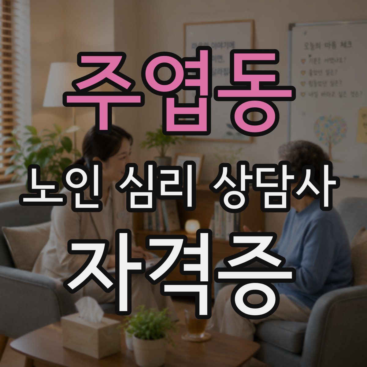 주엽동 노인 심리 상담사 자격증