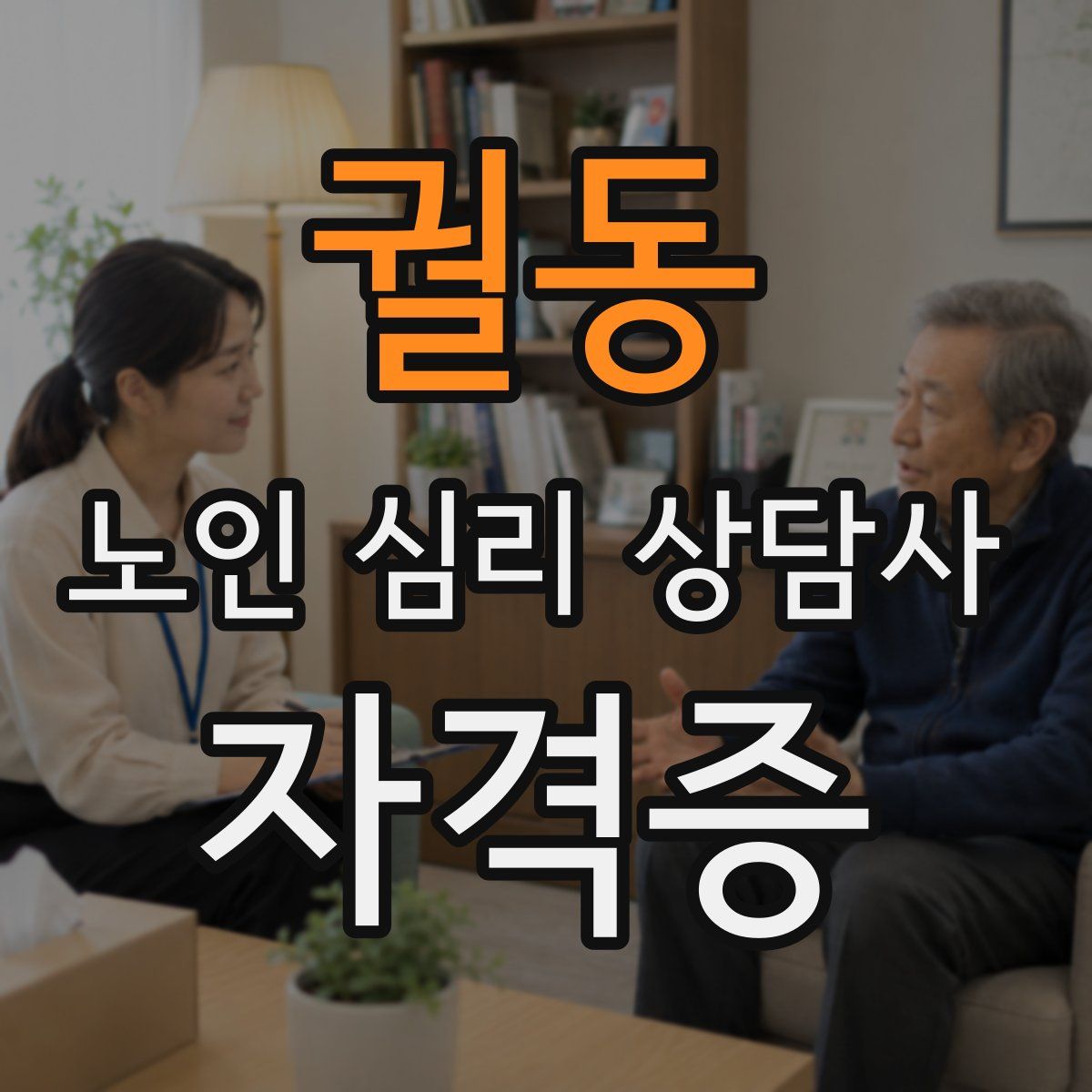 궐동 노인 심리 상담사 자격증