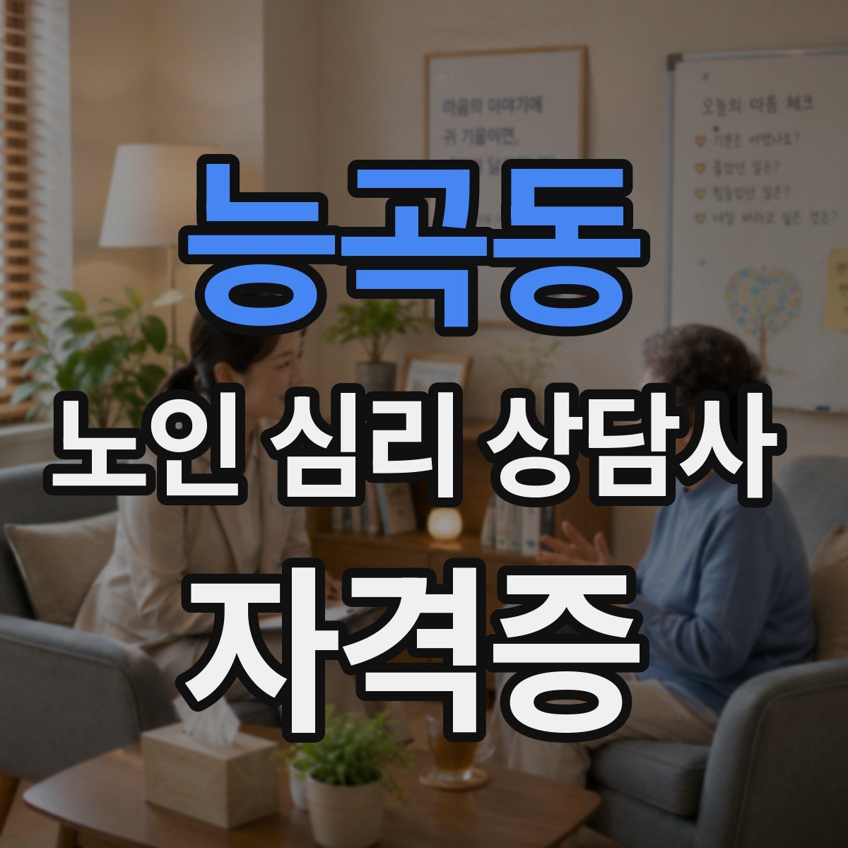 능곡동 노인 심리 상담사 자격증