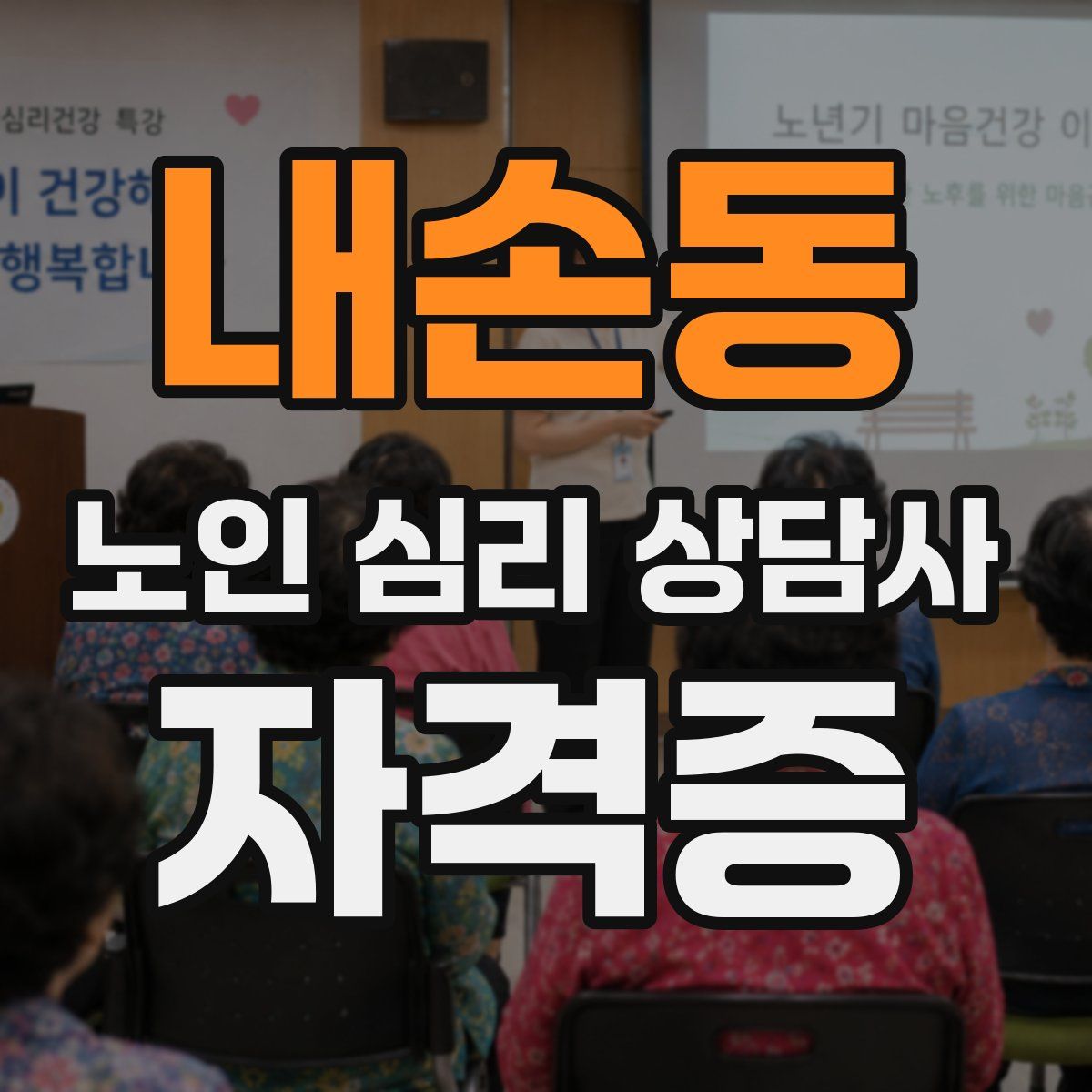 내손동 노인 심리 상담사 자격증