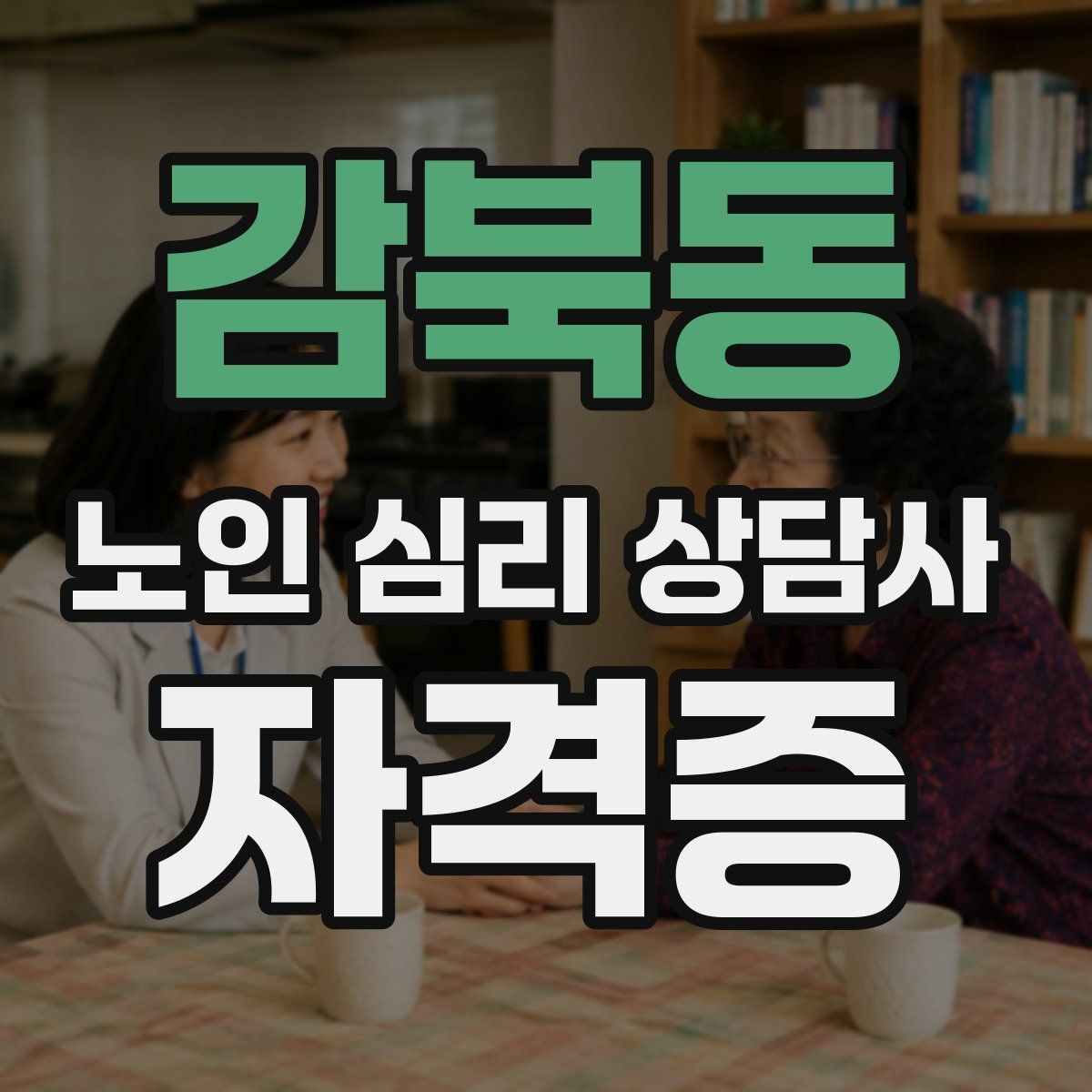 감북동 노인 심리 상담사 자격증