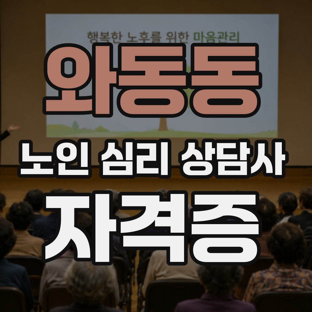 와동동 노인 심리 상담사 자격증