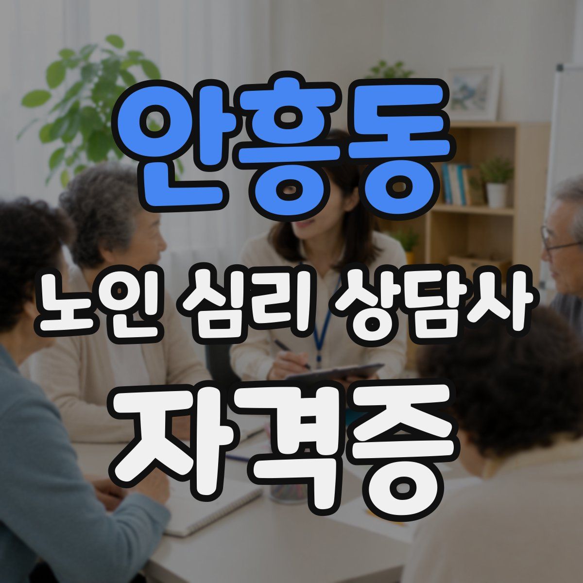안흥동 노인 심리 상담사 자격증